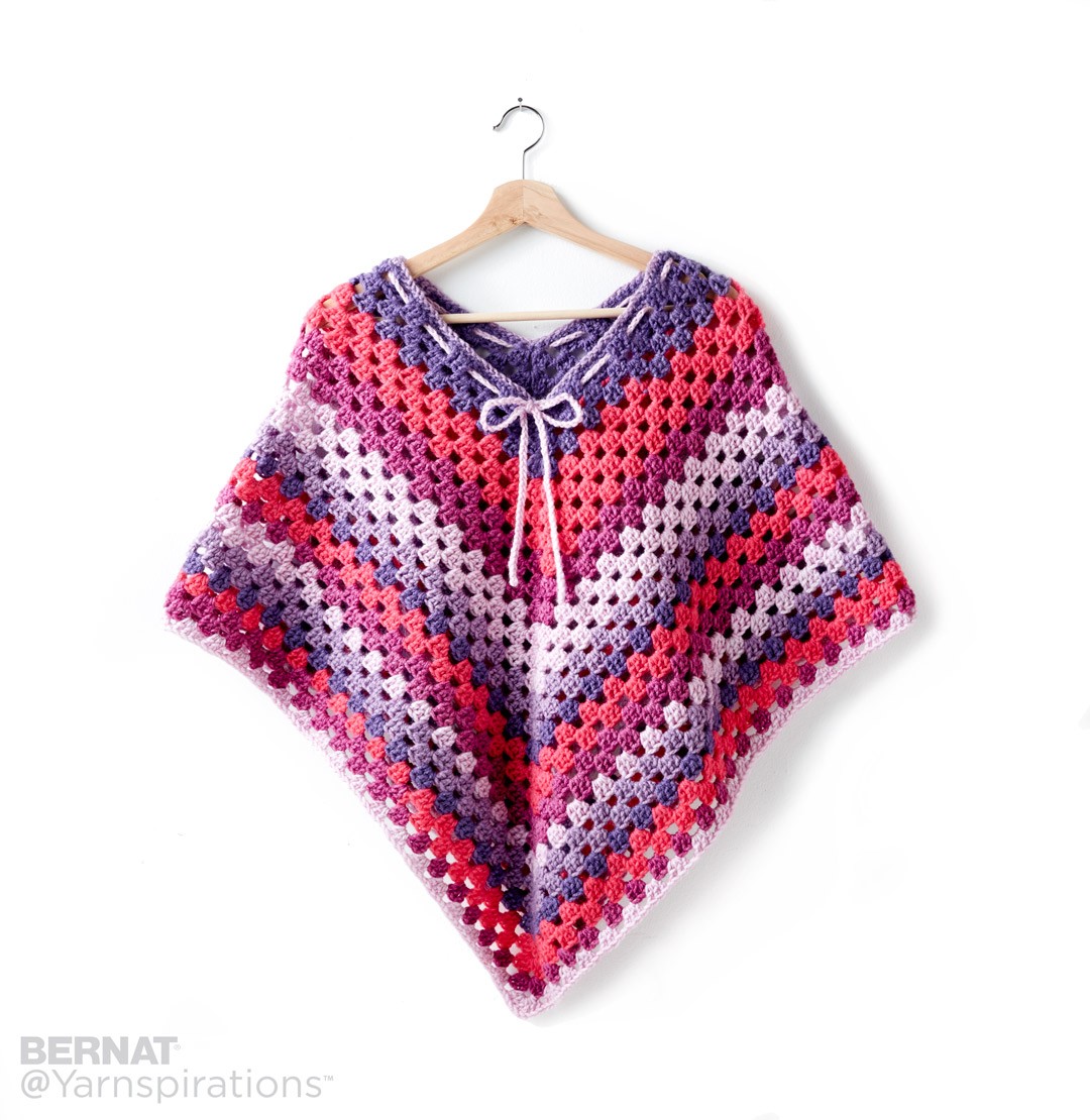 girlu0027s crochet poncho vgxishy