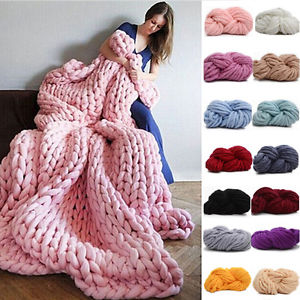 hand knitting image is loading 250g-super-thick-bulky-wool-yarn-chunky-hand- gsvbdmb