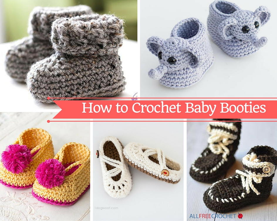 how to crochet baby booties with 51 patterns | allfreecrochet.com jbgxmdl