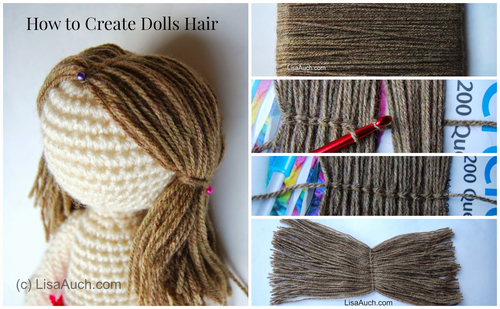 How To Crochet Easy how to crochet dolls hair (easy) donfbms