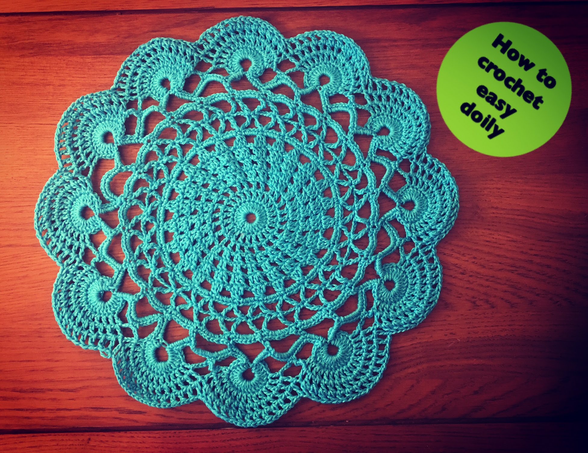 How To Crochet Easy how to crochet easy doily - youtube lggodle