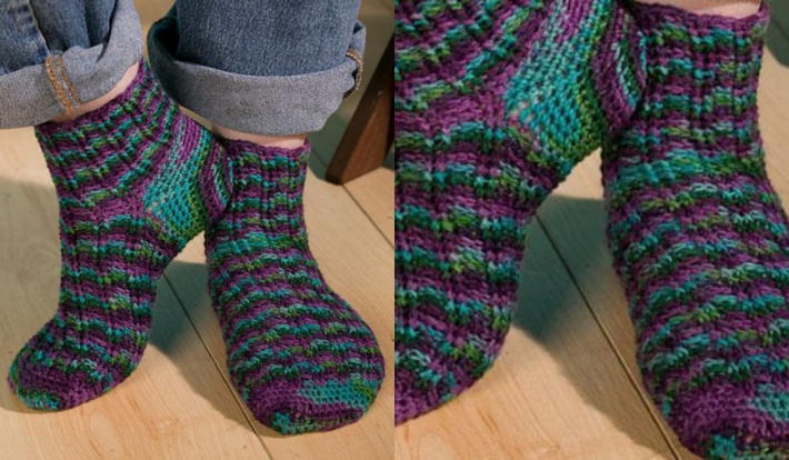 how to crochet socks fantasy fairisle clqcosr