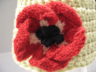 how to knit a flower anemone; by lesley stanfield irsgalp