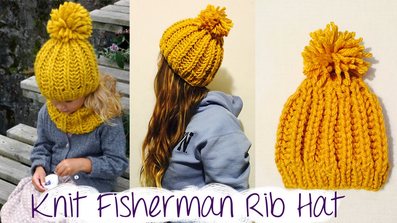 how to knit a hat how to knit fast and easy chunky ribbed hat - youtube liykxkt