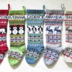 Knit Christmas Stockings personalized knitted christmas stockings set of 5 - hand knitted stockings  fair zsgfryd