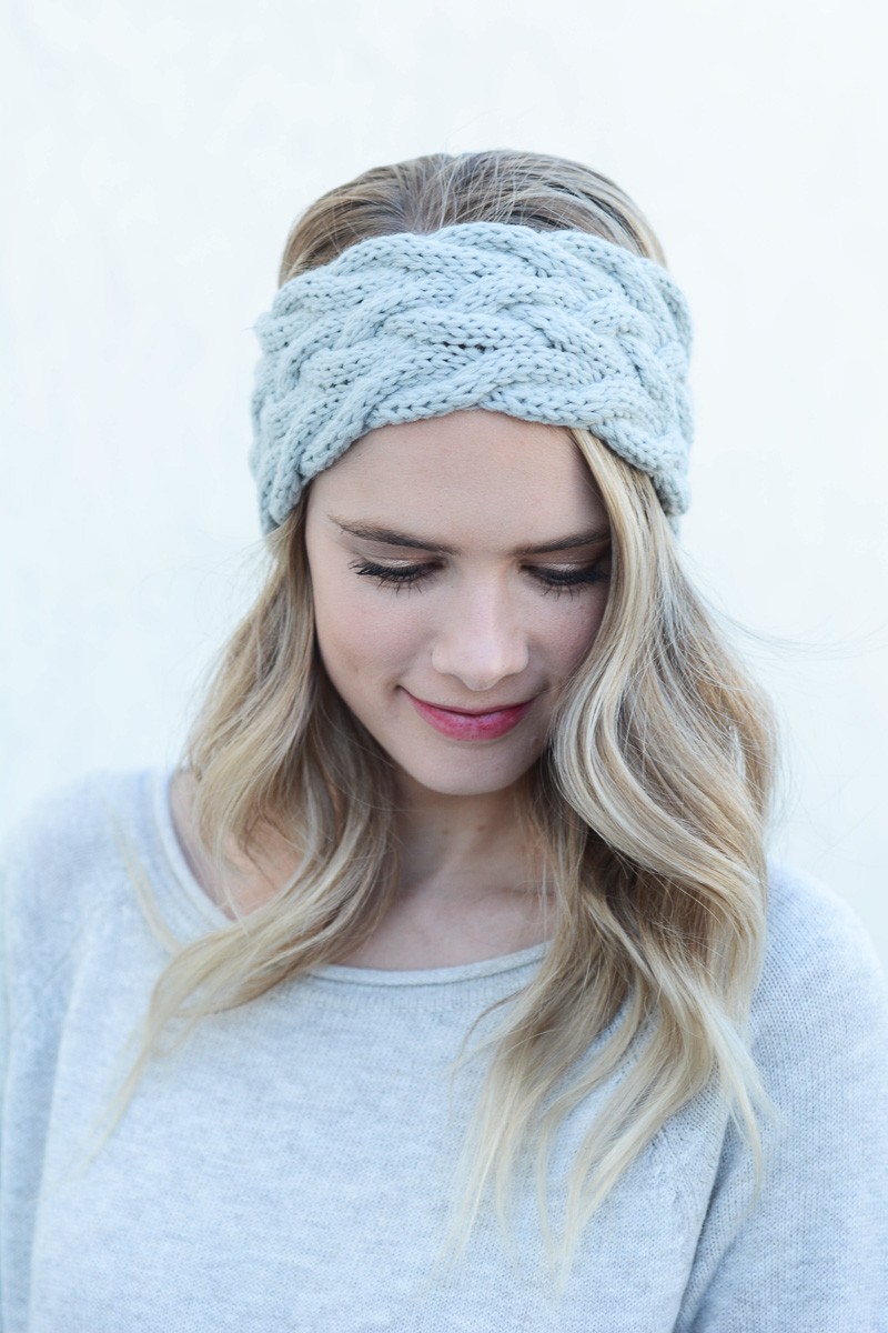 knit headband ... cute winter headband braided cable knit headwrap wholesale leto  accessory light lyzisni