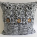 knitted cushions 3 wise owls cushion cover vnvnrtw