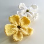knitted flowers knitted dogwood blossoms. click to enlarge. small knit flowers. dzvtqgc