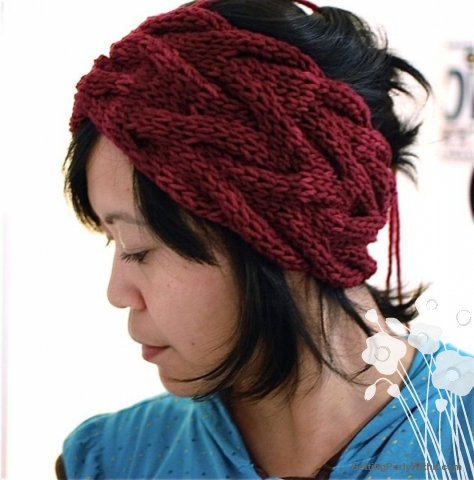 knitted headband free pattern: vanessa headband lwubgou