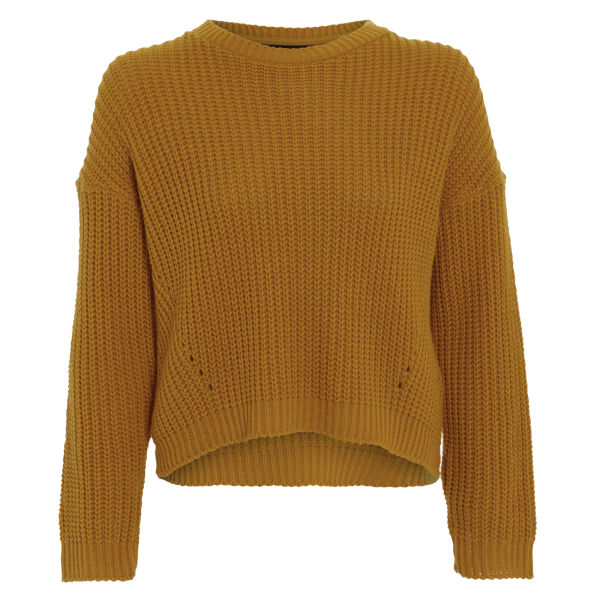 knitted jumpers damned delux womenu0027s cesca knitted jumper - mustard gold: image 1 jyvilim