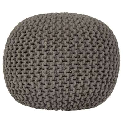 knitted pouf charcoal knitted pouffe kbimacz