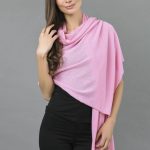 knitted pure cashmere wrap in ultra pink 1 ... cokeibl