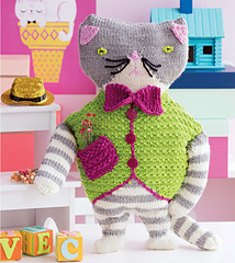 Knitted Toys fancy cat ... tajddbr