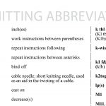 Knitting Abbreviations knitting abbreviations wxtjvji