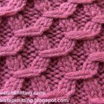 Knitting Designs (hexagonal ) - embossed stitches - free knitting tutorial - watch knitting zkwnibb