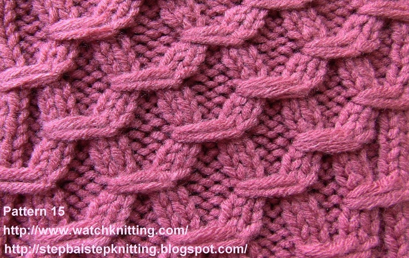 Knitting Designs (hexagonal ) - embossed stitches - free knitting tutorial - watch knitting zkwnibb