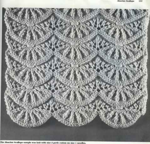 Knitting Designs scallop stitch knitting owdghpb