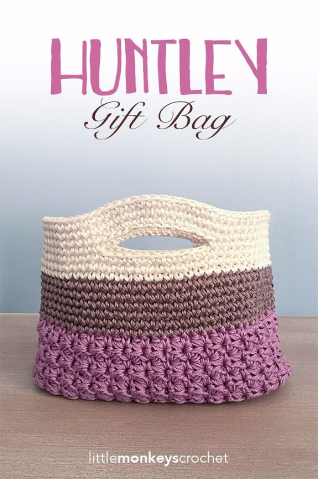 Knitting Gifts 32 easy knitted gifts - huntley gift bag - last minute knitted gifts, zxamhwb