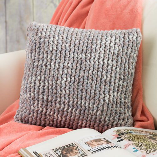 Knitting Ideas loom knit throw pillow auntqpy