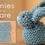 knitting projects how to knit a bunny from a square for easter luxdmjb