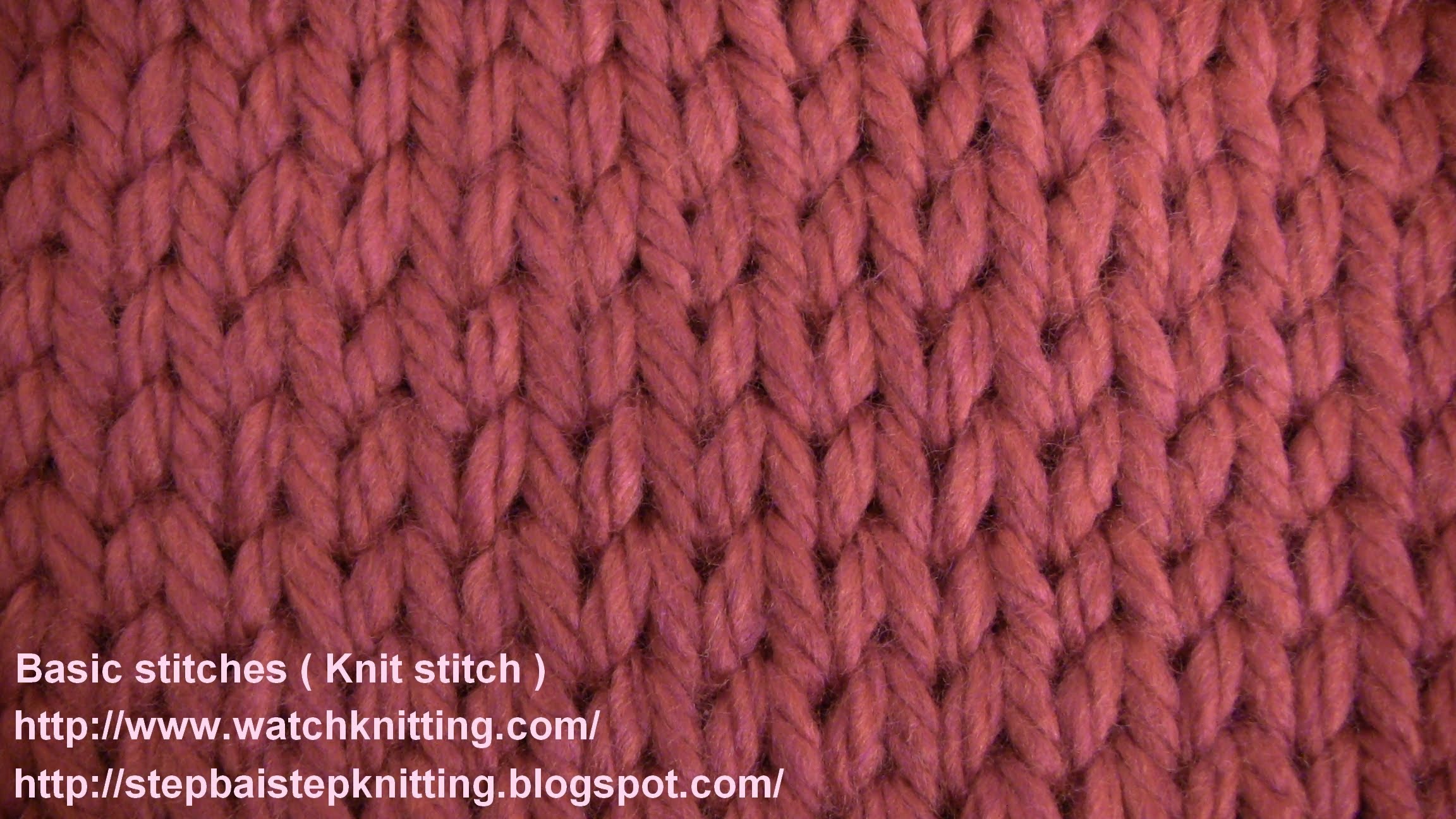 knitting stitches stokinett stitch- (knit stitch) - watch knitting - lesson 2 - learn how zswzvjk