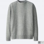 knitwear men uniqlo u 100% cotton mock neck long sleeve sweater mvevdbp