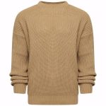 knitwear - oversize fisherman jumper sand npofnqz