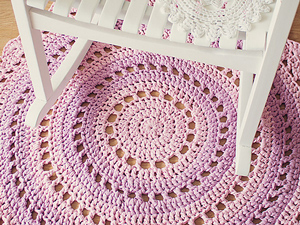 mandala rug - free crochet rug patterns rnbsbuo