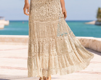 modern crochet skirt pattern (sizes s-2xl) crochet tutorial in english  (written jcrxqhl