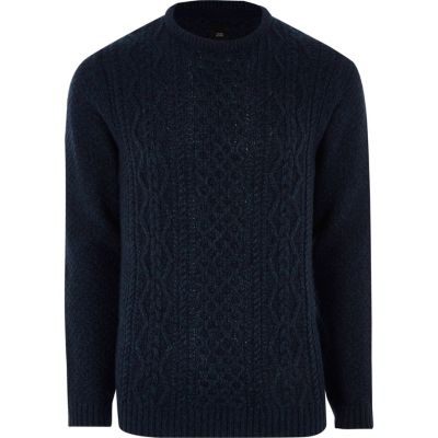 navy cable knit jumper ziytgwk