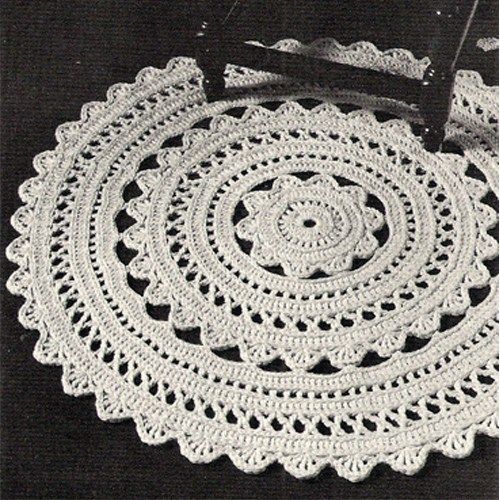 new free crochet rug patterns crocheted doily rug pdf pattern 36 in xgdjevd