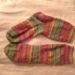 New Sock Yarn just finished my new socks. love this sock yarn...patons stretch sock husmilr