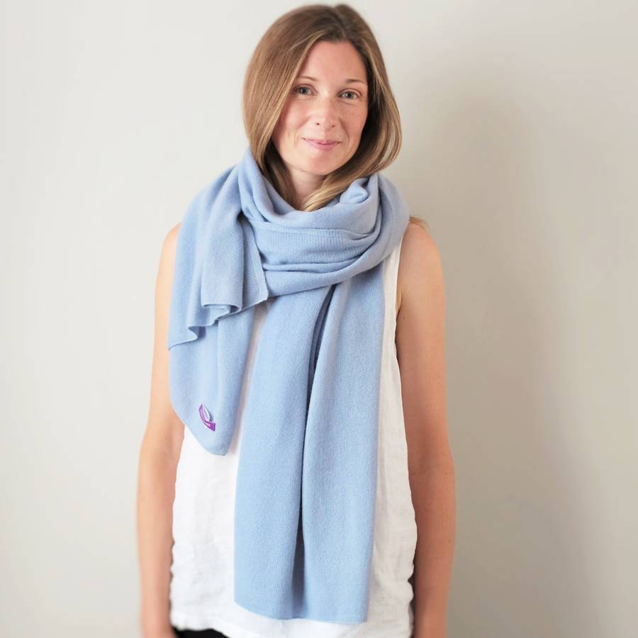 pierre baby blue cashmere wrap shawl ejqgwlo