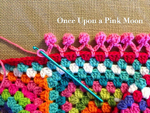 pom pom edge :: free #crochet edging patterns! mzxtzri