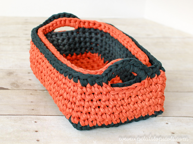 rectangular crochet basket pattern ... two nesting sizes! hkcytml