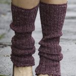 ribbed knit leg warmers vlidpun