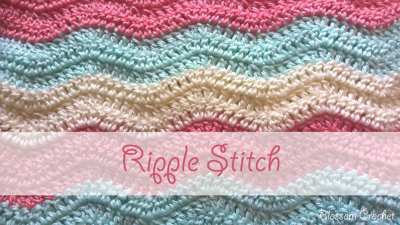 ripple crochet pattern simple ripple stitch crochet tutorial oixianq