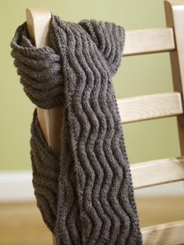 scarf knitting patterns meandering rib scarf in lion brand fishermenu0027s wool - 70809ad dfdvqwc