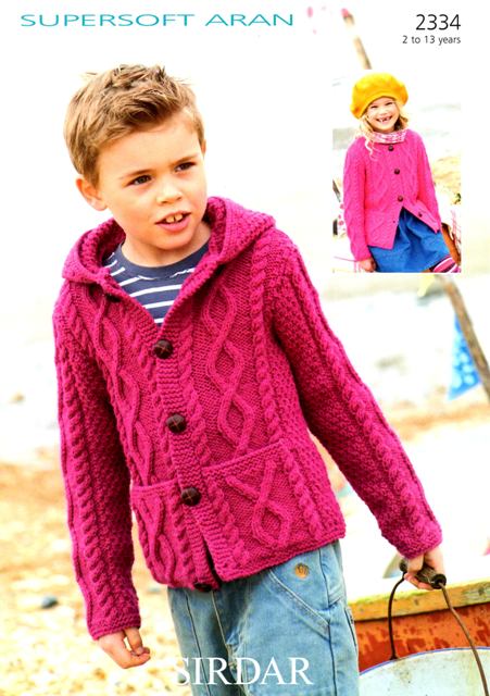 Sirdar Knitting Patterns knitting pattern - sirdar 2334 - supersoft aran - cardigans qujgufx