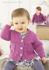 Sirdar Knitting Patterns sirdar snuggly dk - 1472 cardigans knitting pattern wtywkua