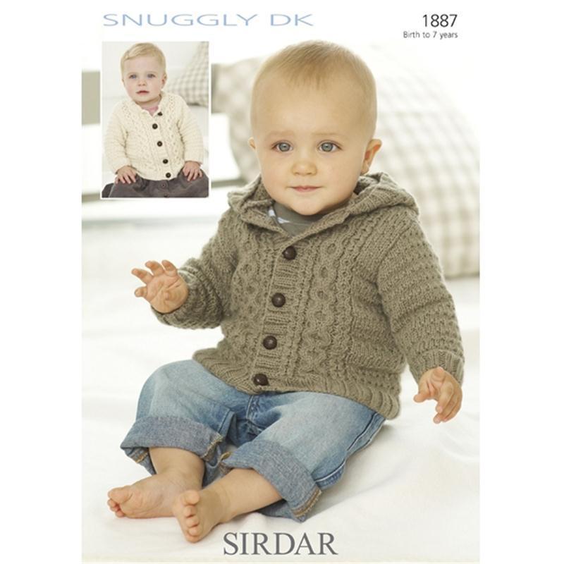 Sirdar Knitting Patterns sirdar snuggly dk boys cardigan pattern 1887 | hobbycraft vvdmlrb