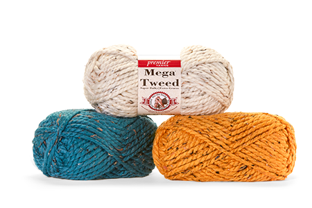 Super Bulky Yarn premier® mega tweed® yarn stykupv