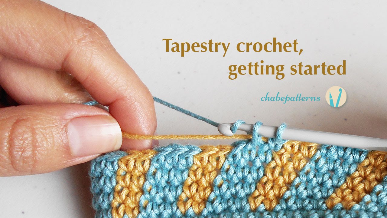 tapestry crochet, getting started - youtube bafkgei