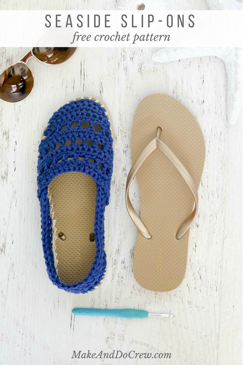 these seaside crochet shoes with rubber bottoms come together easily with  lion vqjfahx