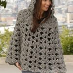 thick and neutral crochet poncho detmqxz