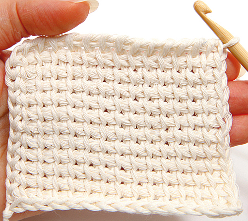 tunisian crochet - finishing, step 2 ejlaank