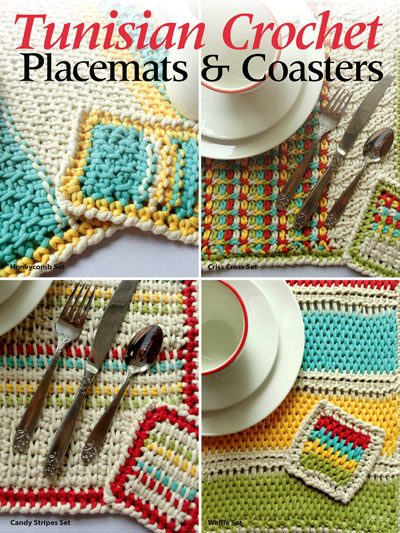 tunisian crochet patterns - tunisian crochet placemats u0026 coasters jpsmrgp