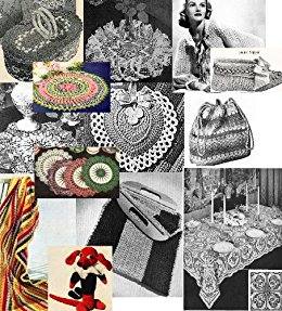 vintage crochet patterns amazon.com: vintage 1940u0027s crochet patterns - doilies, shrugs, afghans,  purses, 30 vintage mwtbdro