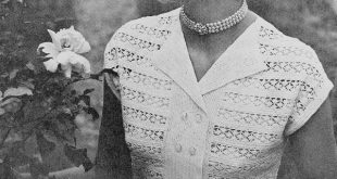 vintage crochet patterns instant pdf crochet pattern 1950s vintage ladies beautiful lace blouse  lacey double rzdxeyq