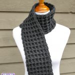 waffle stitch crochet scarf! clhigkd
